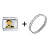 Man In Suit Italian Charm  Bracelet 