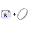 Wealthy Rich  King  Italian Charm Bracelet