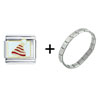  Christmas   Santa  Hat Italian Charm Bracelet FBT_SHT303_STARTER
