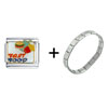 Fast  Food  Burgers Fries Combination  Italian  Charm Bracelet