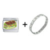  Food  Sandwich Sub Combination  Italian  Charm Bracelet