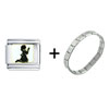 Girl  Praying  To God Italian Charm Bracelet