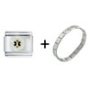 Emergency Medical Technician Combination  Italian  Charm Bracelet