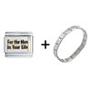 For The  Man  In Your Life Italian Charm Bracelet