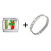 Flag Of Ireland Italian Charm  Bracelet  FBT_SHT534_STARTER