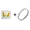 Teddy  Bear  Party Italian Charm Bracelet