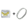  Gold  Bat Italian  Charm   Bracelet 