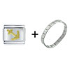  Gold  Anchor Italian  Charm   Bracelet 