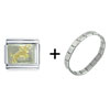  Aries  Ram Symbol Italian Charm Bracelet