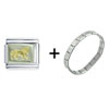  Leo  Lion Italian Charm Bracelet