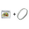 Paint Palette Combination Italian Charm Bracelet