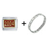 2004 Red Italian Charm Bracelet