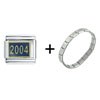 2004 Blue Combination Italian Charm Bracelet