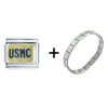 Usmc Italian Charm Bracelet