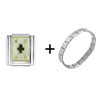 Club  Card  Italian Charm Bracelet