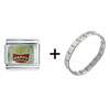  French  Fries Italian Charm Bracelet FBT_T3154R_STARTER