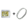 Fencing Left Combination  Italian  Charm Bracelet