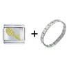 Tennis  Ball  And Racquet Italian Charm Bracelet