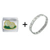 Tennis Balls  Gold   Italian   Charm  Bracelet