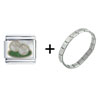 Tennis Balls  Silver   Italian  Charm Bracelet