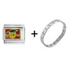 Graduation 2004 Combination Italian Charm Bracelet