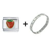  Strawberry  Italian Charm Bracelet FBT_T338_STARTER