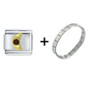  Garnet  Moon Italian Charm Bracelet