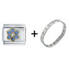  December  Blue Zircon Color Birthstone Flower Italian Charm  ... 