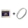 Brave In  Chinese  Italian Charm Bracelet