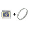  Friend  In Chinese Italian Charm Bracelet FBT_T3512_X09_STARTER
