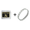 Friend In Chinese Italian Charm  Bracelet  FBT_T3512_X13_STARTER