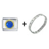  September  Sapphire Color  Birthstone  Italian Charm Bracelet  ... 