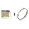 Pink Footprint Italian Charm Bracelet FBT_T3701_PG_X17_STARTER