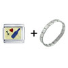 I Love  Champagne  Italian Charm Bracelet