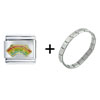 Rainbow  Music   Italian  Charm Bracelet