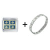 Flag Of Quebec Italian Charm Bracelet
