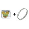  Rainbow  Micky Italian Charm Bracelet