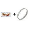  Christmas   Reindeer  And Sled Italian Charm Bracelet