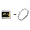 Jenny  Name  Italian Charm Bracelet