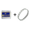 Number 1 Mother Italian Charm Bracelet