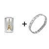Eiffel Tower  Superlink  Italian Charm Bracelet