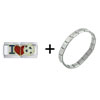 I Heart  Soccer  Double Italian Charm Bracelet