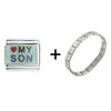 Heart  My   Son  Italian Charm Bracelet FBT_T4615_PG_STARTER