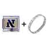 Letter N Golden  Italian   Charm   Bracelets 