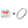 I Heart My  Kids  Italian Charm Bracelet FBT_T4787_STARTER