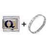 Letter Q Golden Italian Charm Bracelets Combination