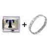 Letter T Golden  Italian   Charm   Bracelets 