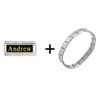 Andrew  Name  Italian Charm Bracelet