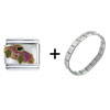 Classic Car Italian Charm Bracelet