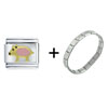  Pig  Italian Charm Bracelet FBT_T506_STARTER
